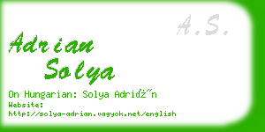 adrian solya business card